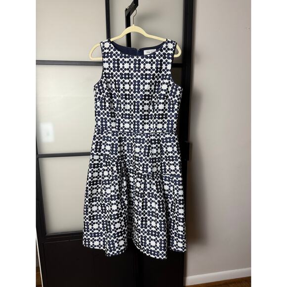 Rickie Freeman for Teri Jon Floral Navy Dress Size 12 - Picture 1 of 8